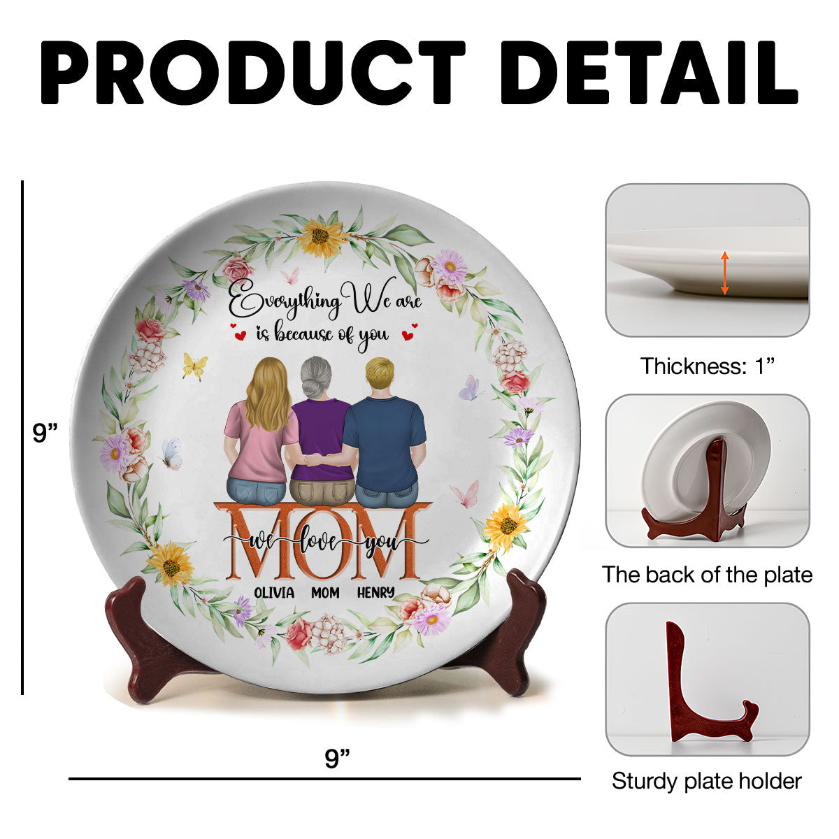 We Love You - Personalized Custom Plate