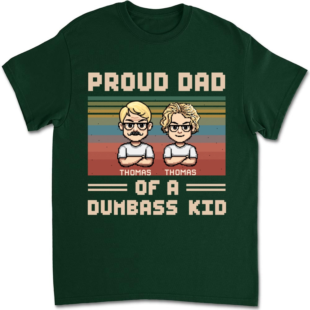 Proud Dad Of A Few Kids - Personalized Custom Shirt