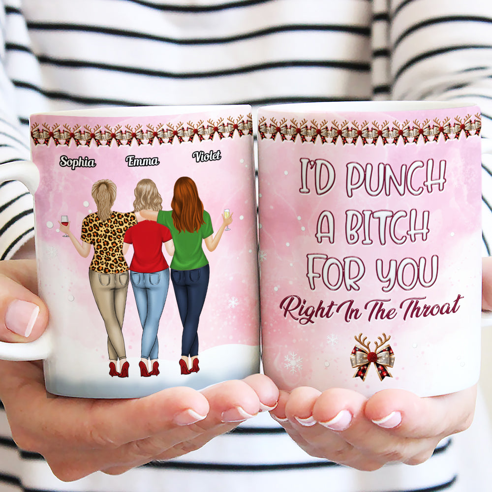 Punch Bitch For You - Personalized Custom 3D Inflated Effect Coffee Mug