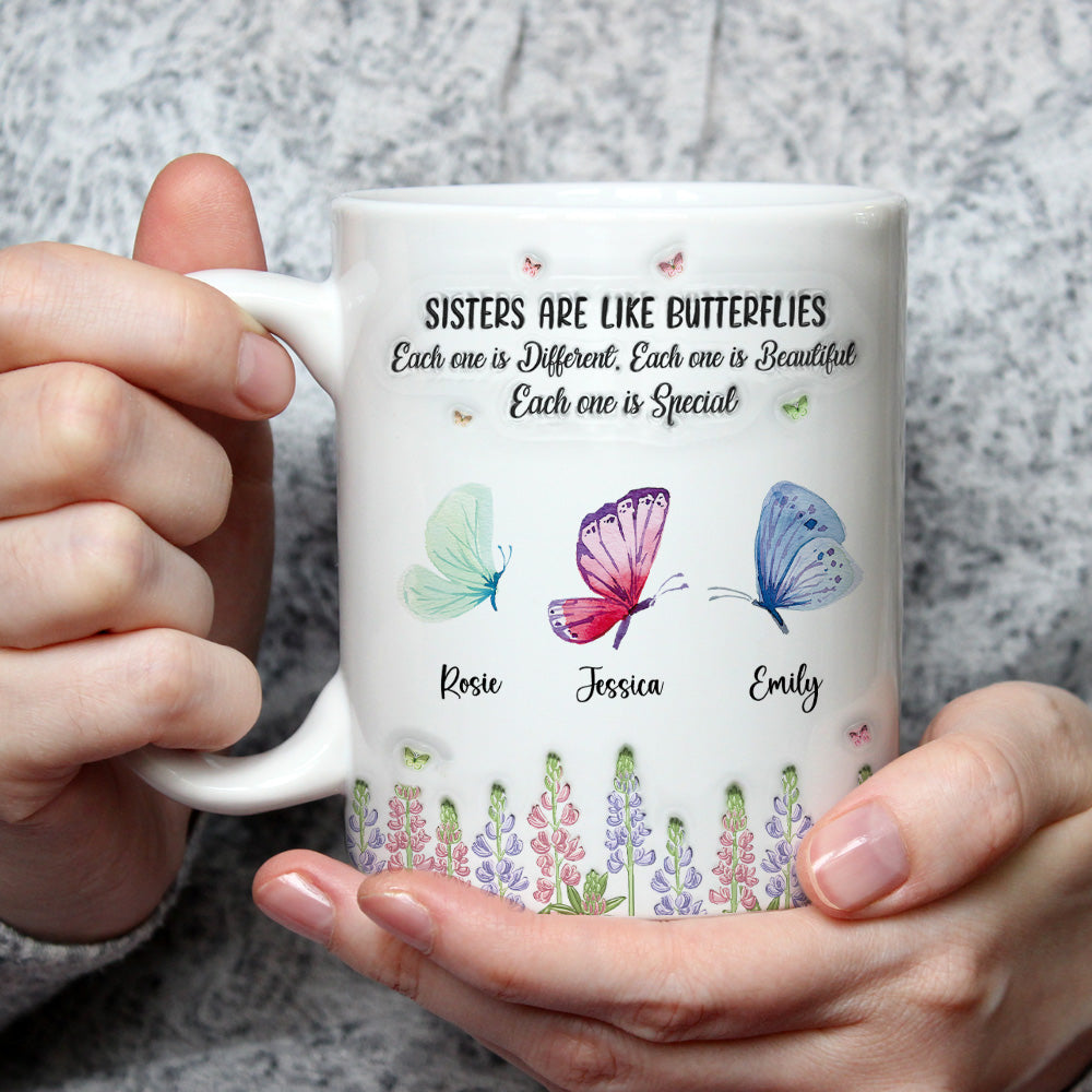 Sisters Nurture With Endless Care - Personalized Custom 3D Inflated Effect Mug