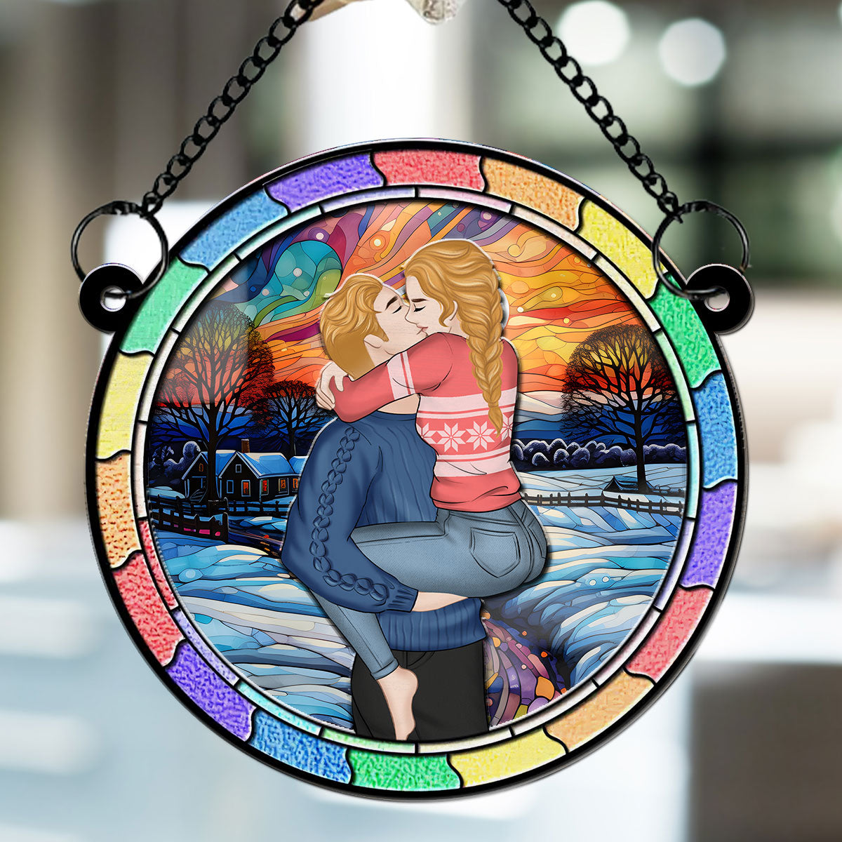 The Best Things In Life Are Better With You  - Personalized Custom Suncatcher