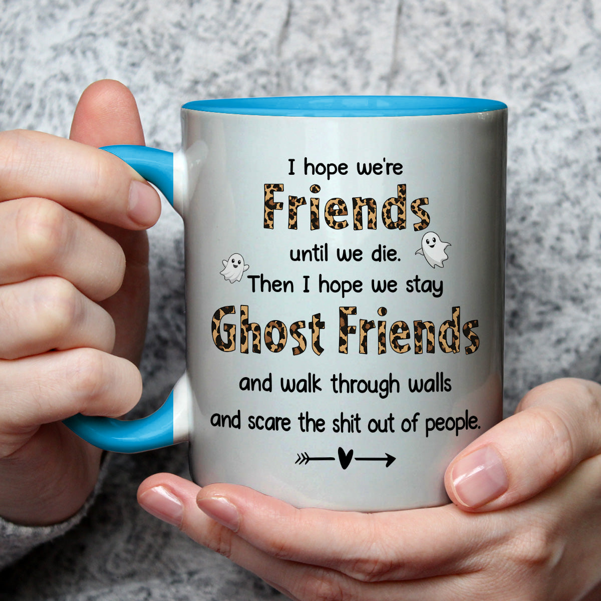 Ghost Friend - Personalized Custom Accent Mug