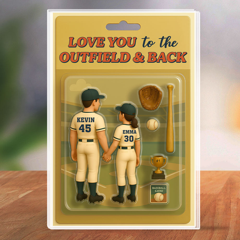 Baseball Couple - Personalized Custom Acrylic Plaque