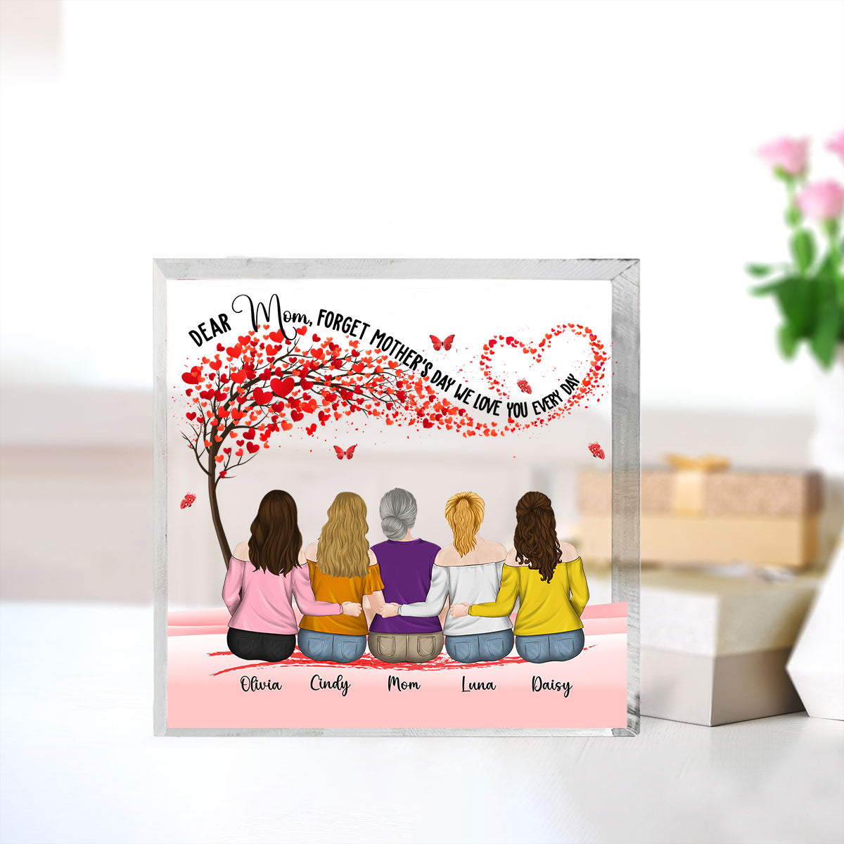 We Love You Everyday - Personalized Custom Acrylic Plaque
