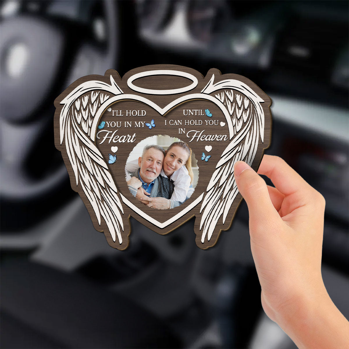 Hold You In My Heart - Personalized Custom Car Visor Clip