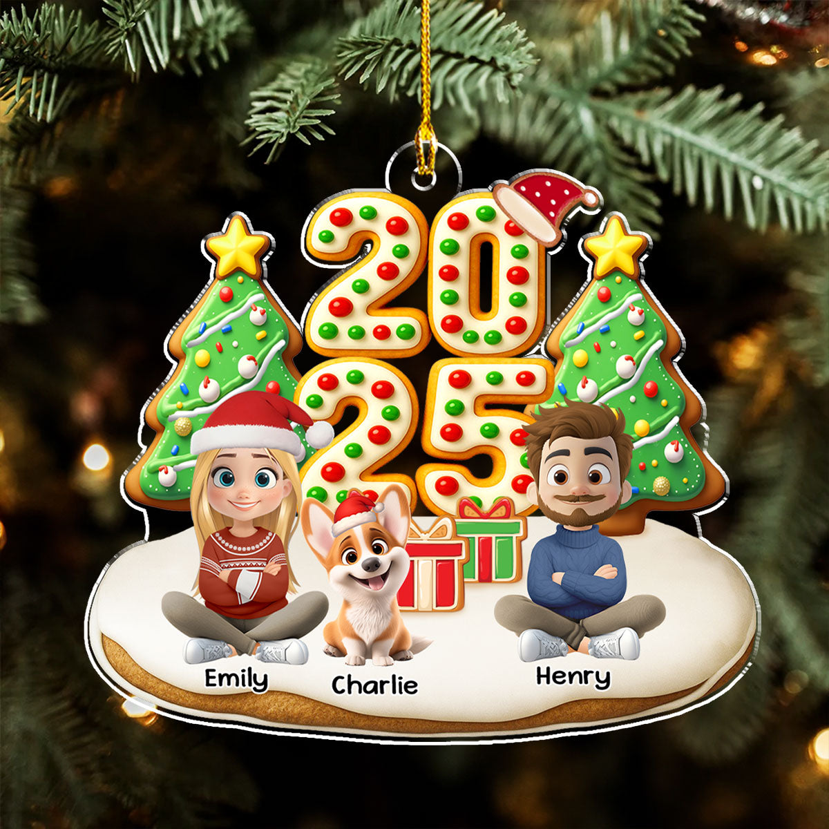 Family Holiday Memories - Personalized Custom Acrylic Ornament