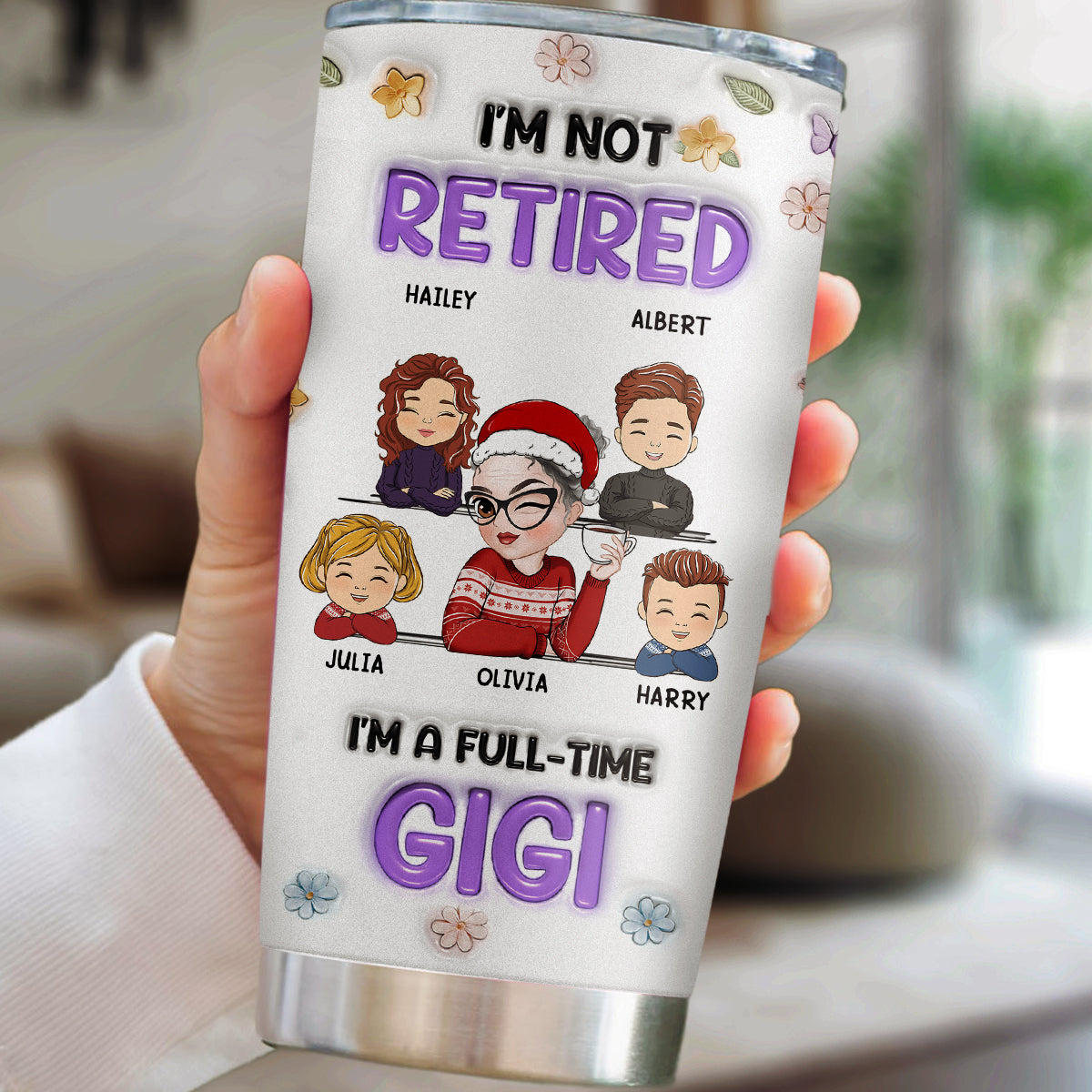 I Am A Professional Grandma Version 2 - Personalized Custom 3D Inflated Effect Tumbler