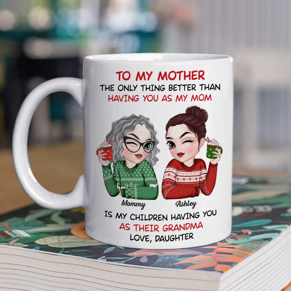 To My Mother Merry Christmas - Personalized Custom Coffee Mug