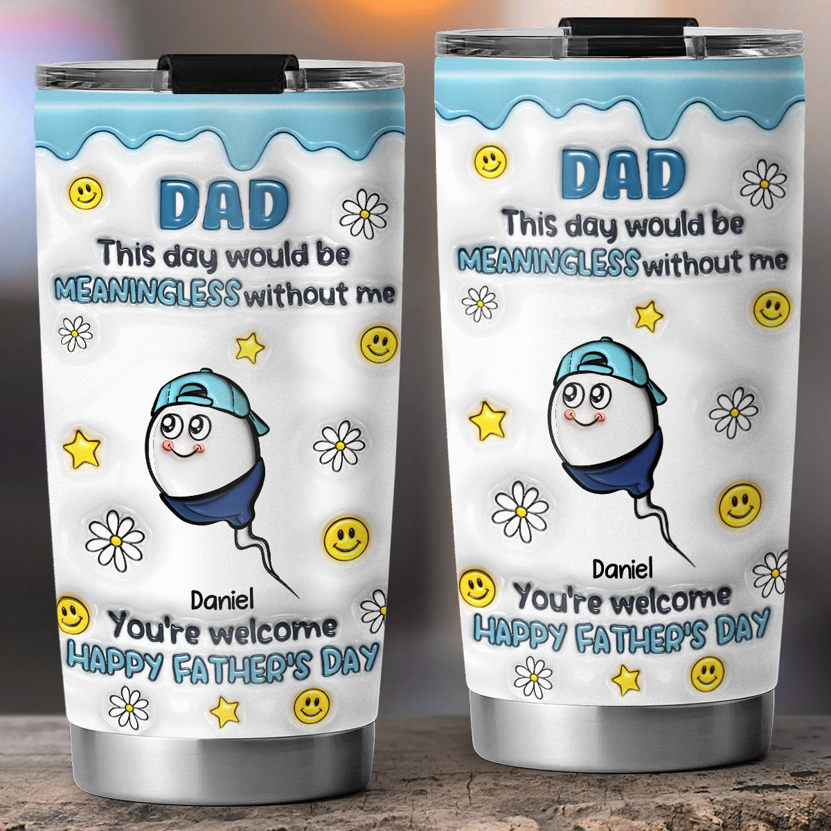 This Day Needs My Existence - Personalized Custom 3D Inflated Effect Tumbler