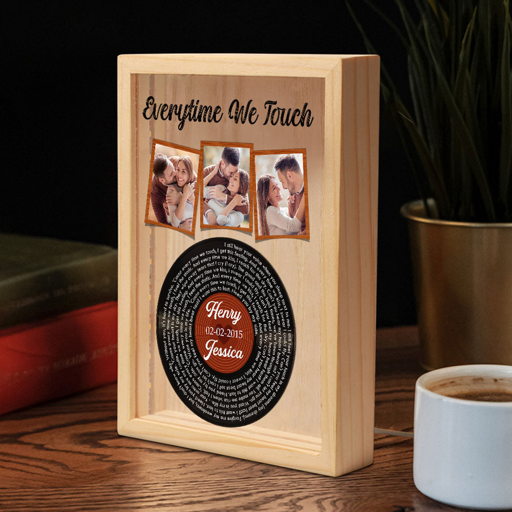 Everytime We Touch - Personalized Custom Frame Light Box