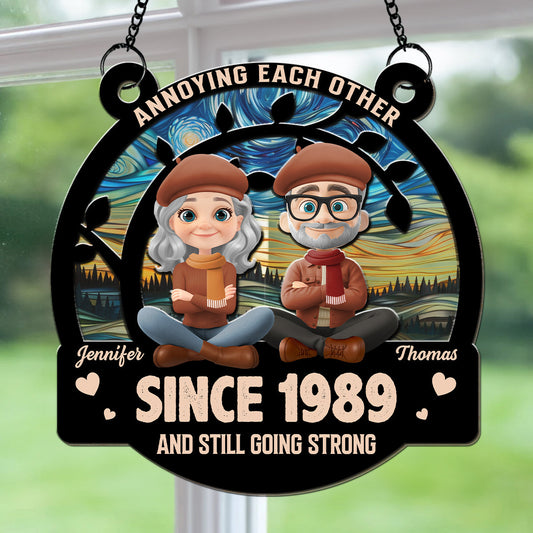 Love You Forever Autumn - Personalized Custom Suncatcher