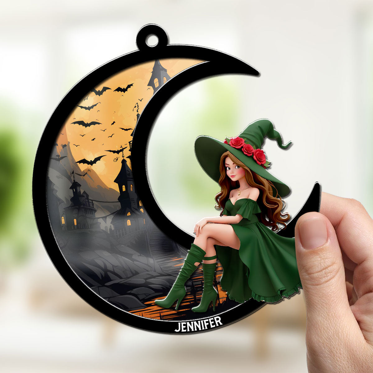 A Beauty Born Of Night - Personalized Custom Suncatcher