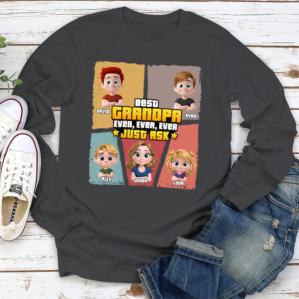 Best Dad Ever Just Ask - Personalized Custom Shirt