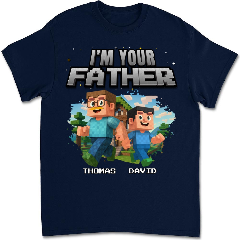 Dad Power Pixel - Personalized Custom Shirt