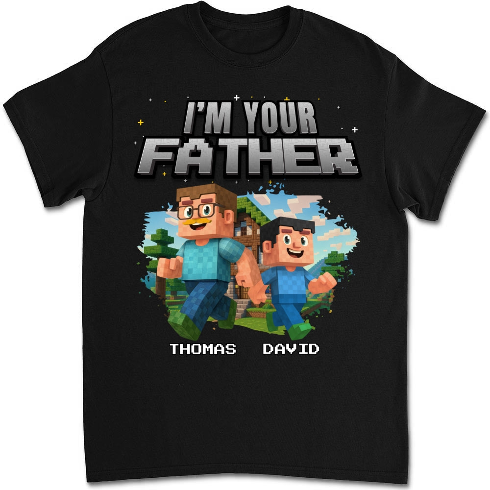 Dad Power Pixel - Personalized Custom Shirt