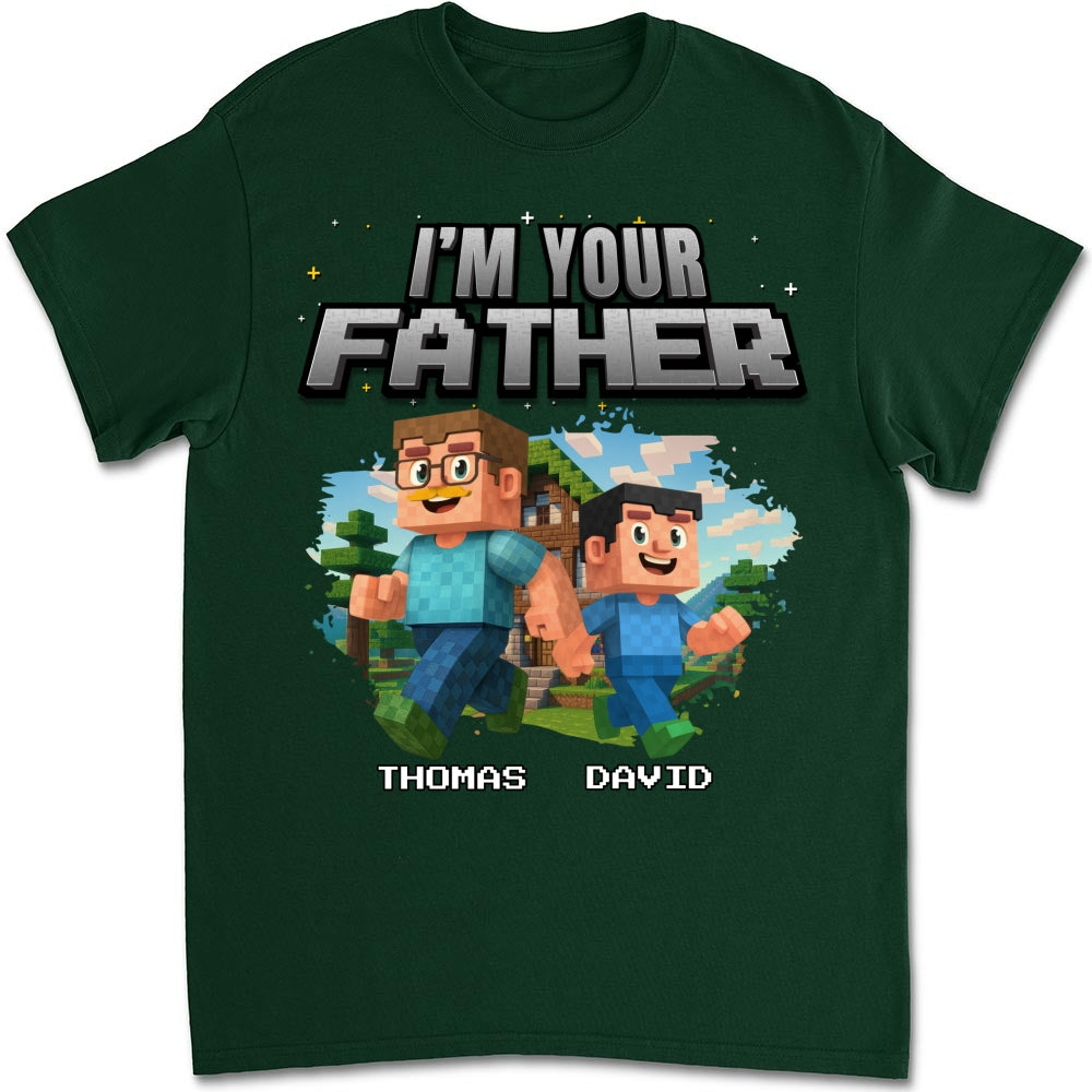 Dad Power Pixel - Personalized Custom Shirt