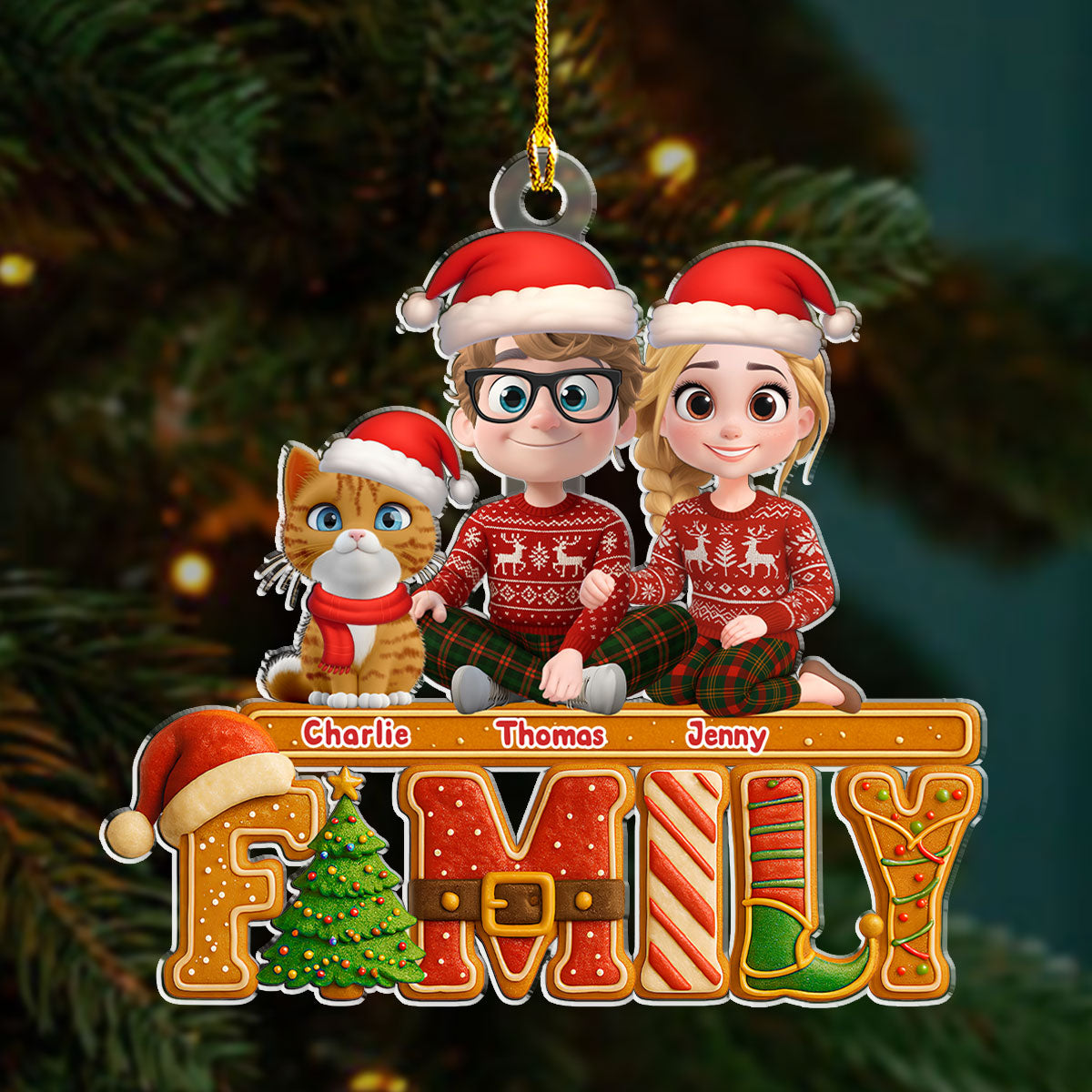Our Christmas Story - Personalized Custom Acrylic Ornament