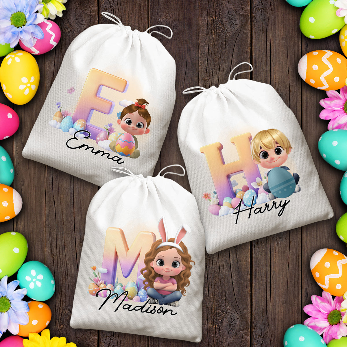 Eggs-tra Happy Easter - Personalized Custom Favor Bag