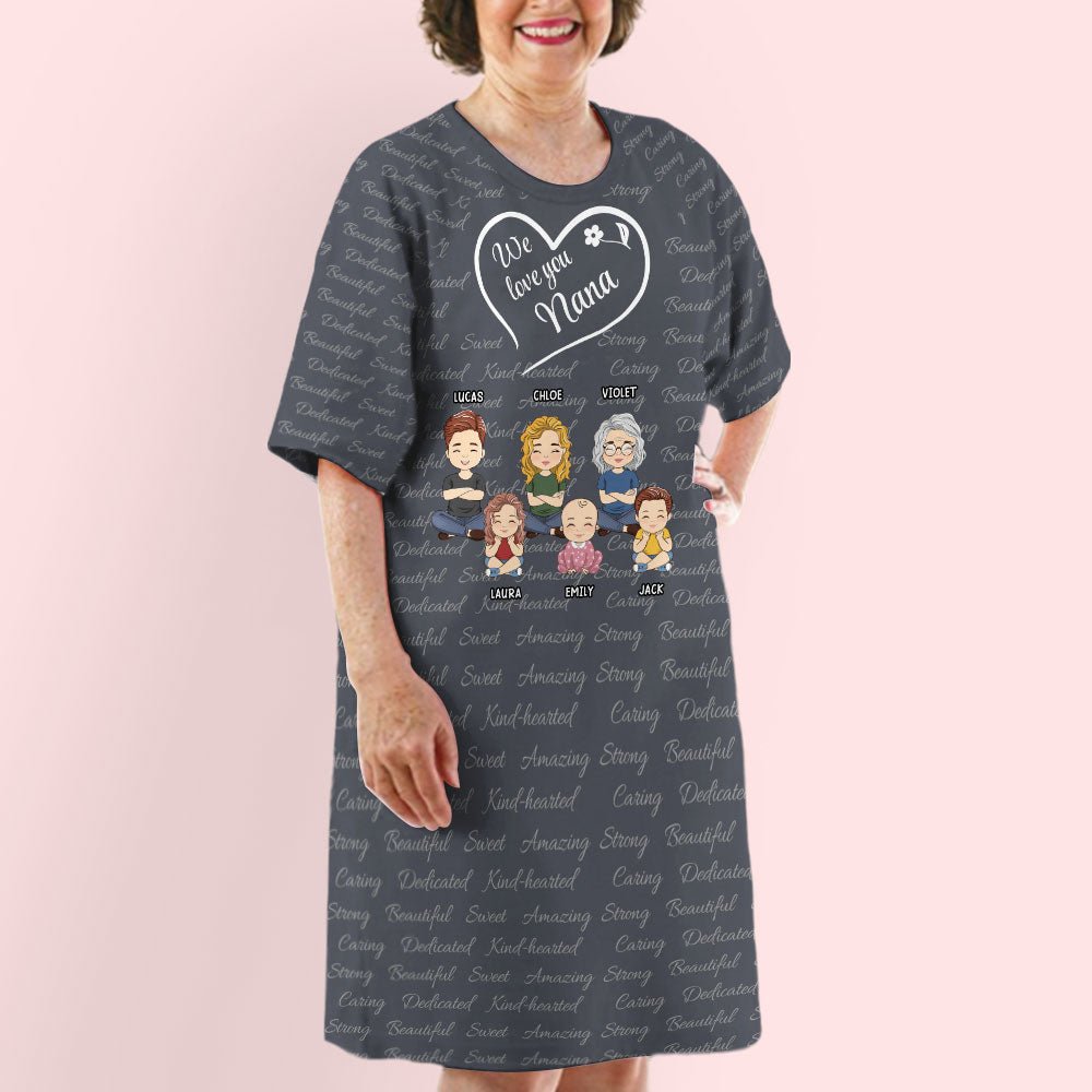 So Much Love For Grandma - Personalized Custom 3/4 Sleeve Dress