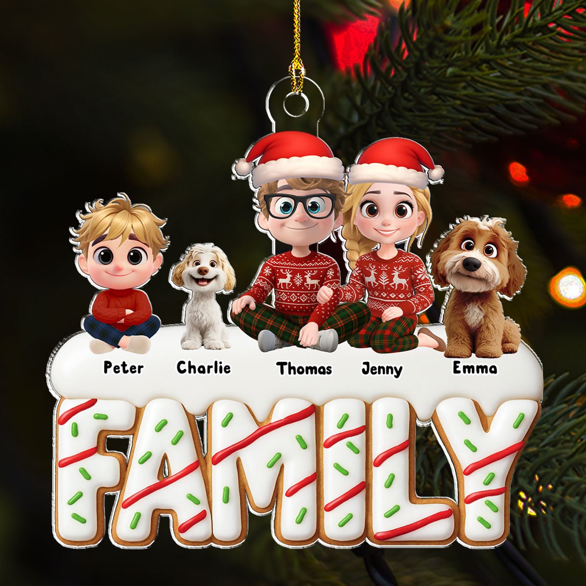 Sweetest Christmas Ever - Personalized Custom Acrylic Ornament