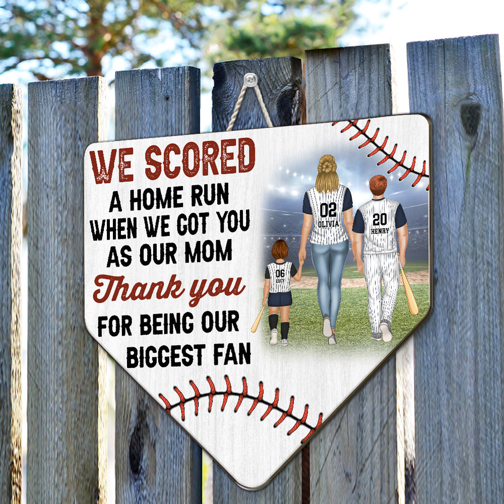 Thanks For Cheering Us On - Personalized Custom Wood Sign