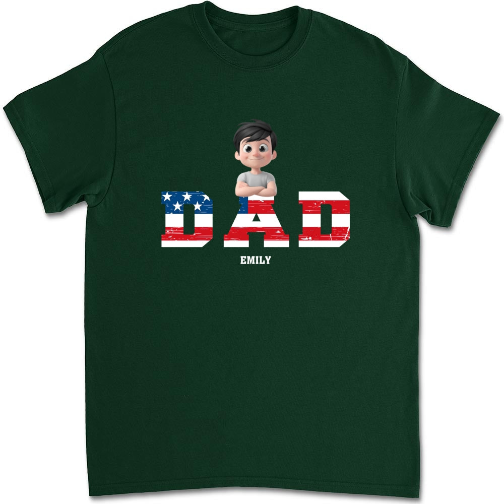 Papa Is The Best - Personalized Custom Shirt