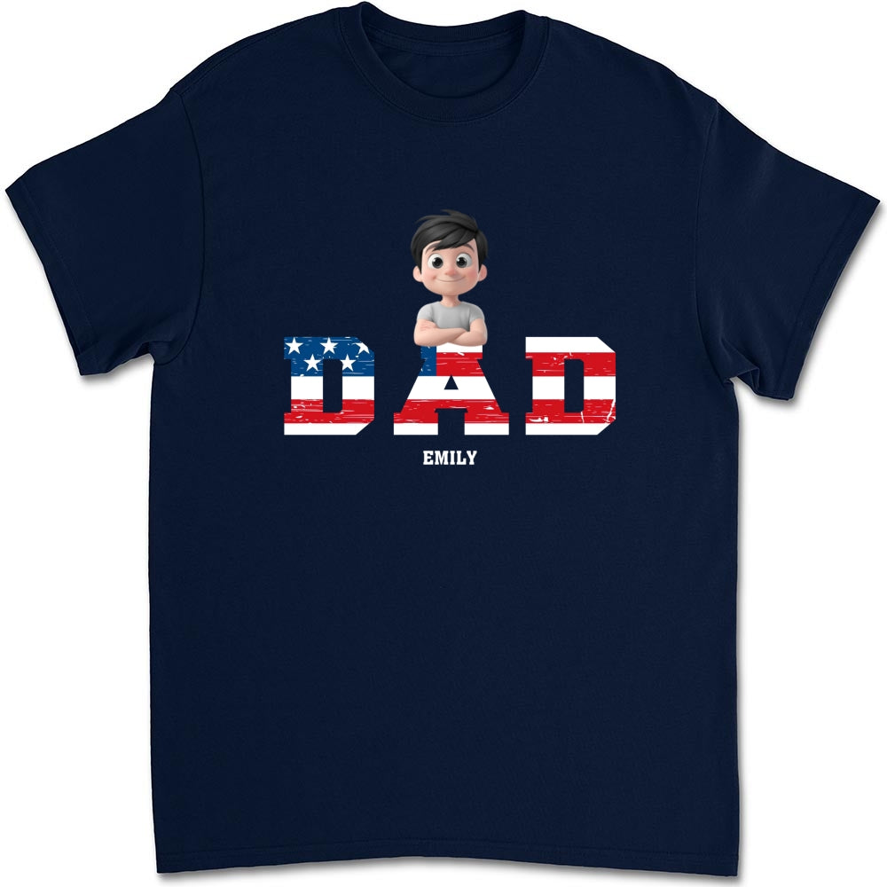 Papa Is The Best - Personalized Custom Shirt