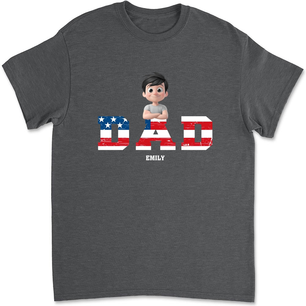 Papa Is The Best - Personalized Custom Shirt