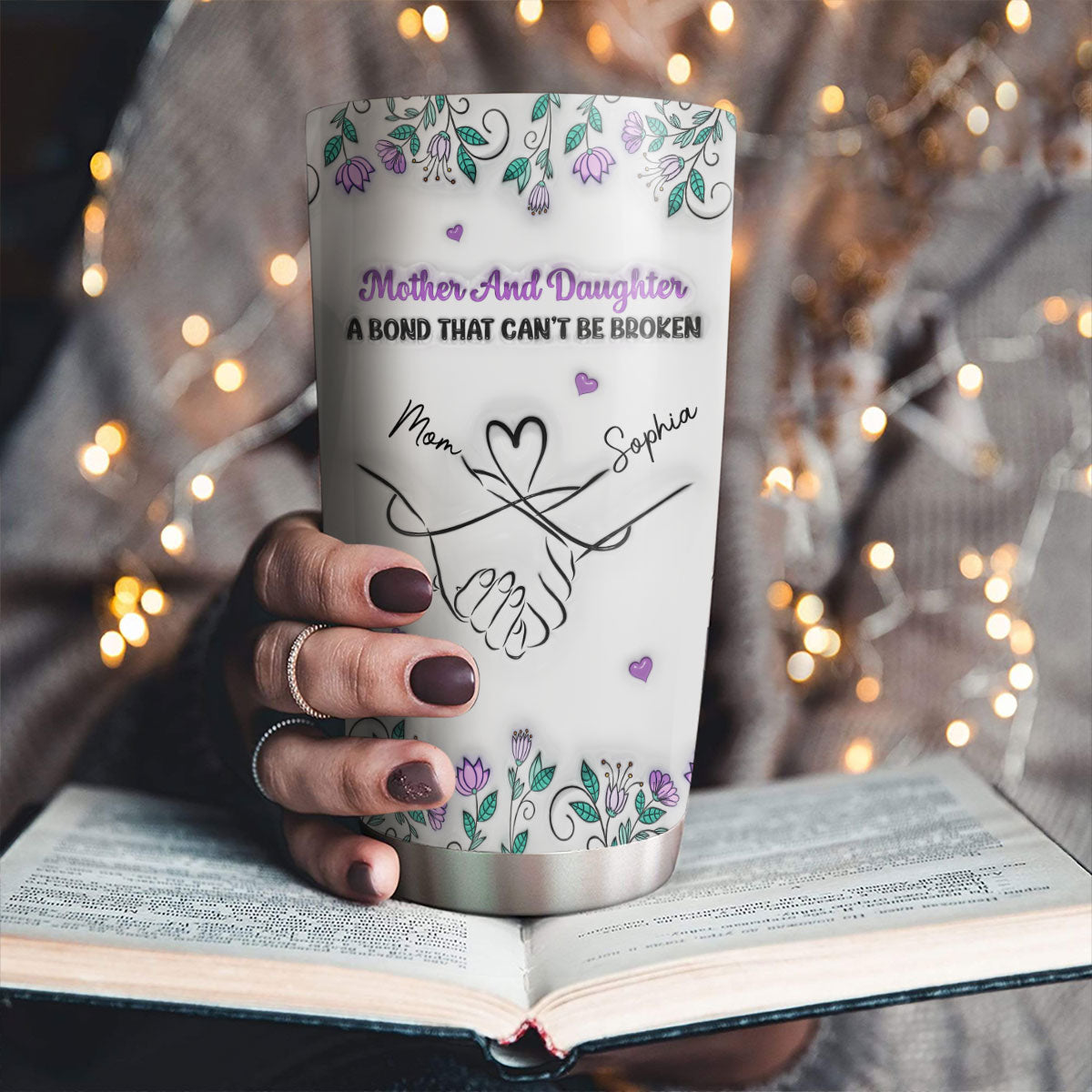 Mother And Daughter Relationship - Personalized Custom 3D Inflated Effect Tumbler