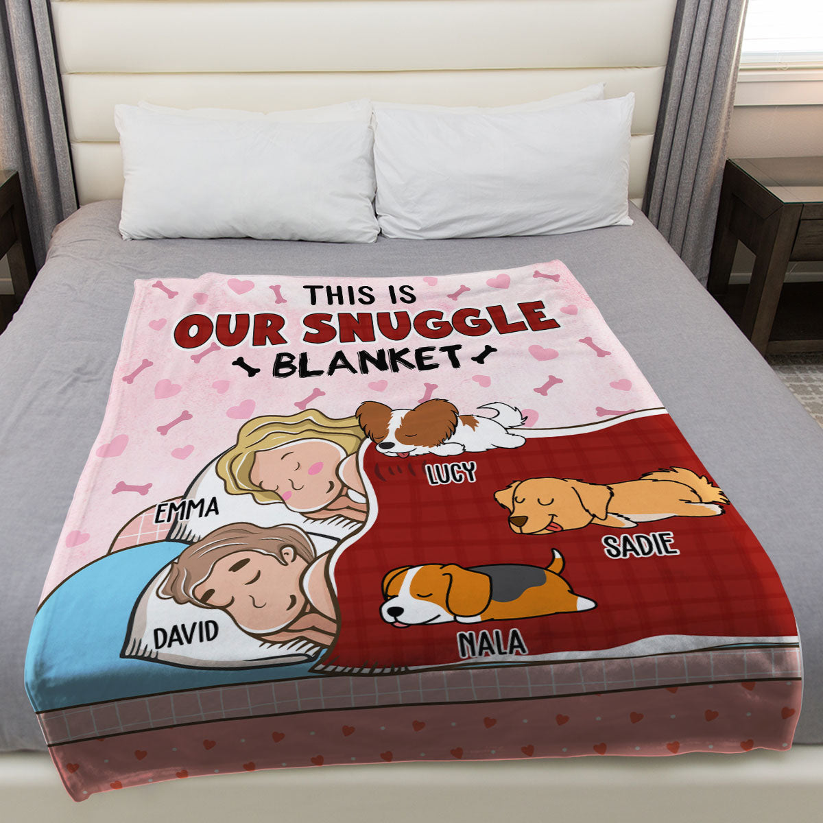 Our Lovely Blanket - Personalized Custom Fleece Blanket