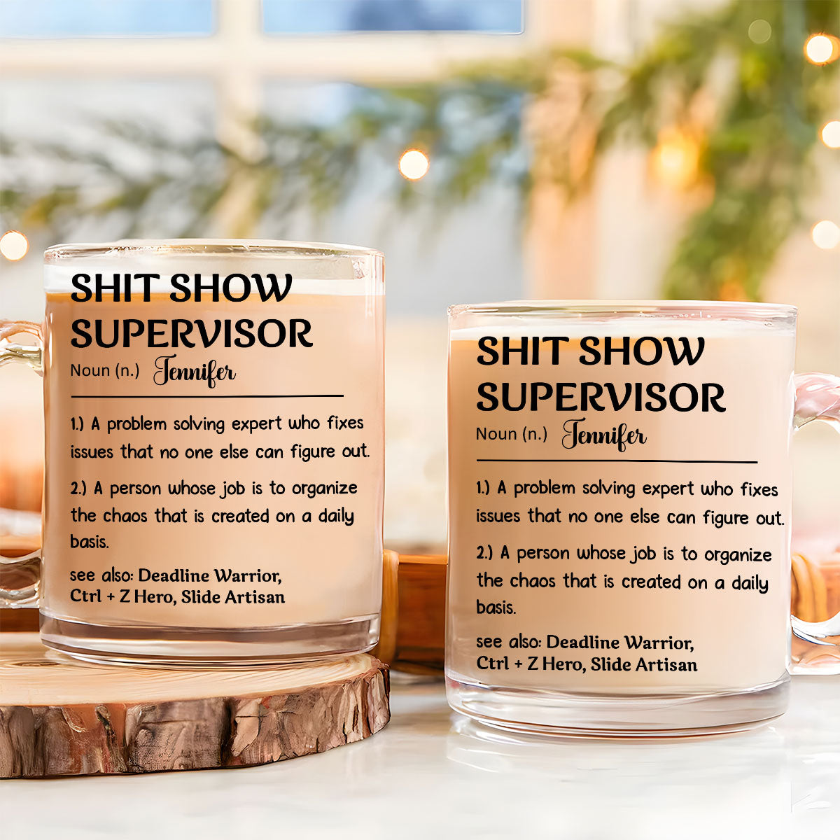 Chaos Coordinator - Personalized Custom Glass Mug