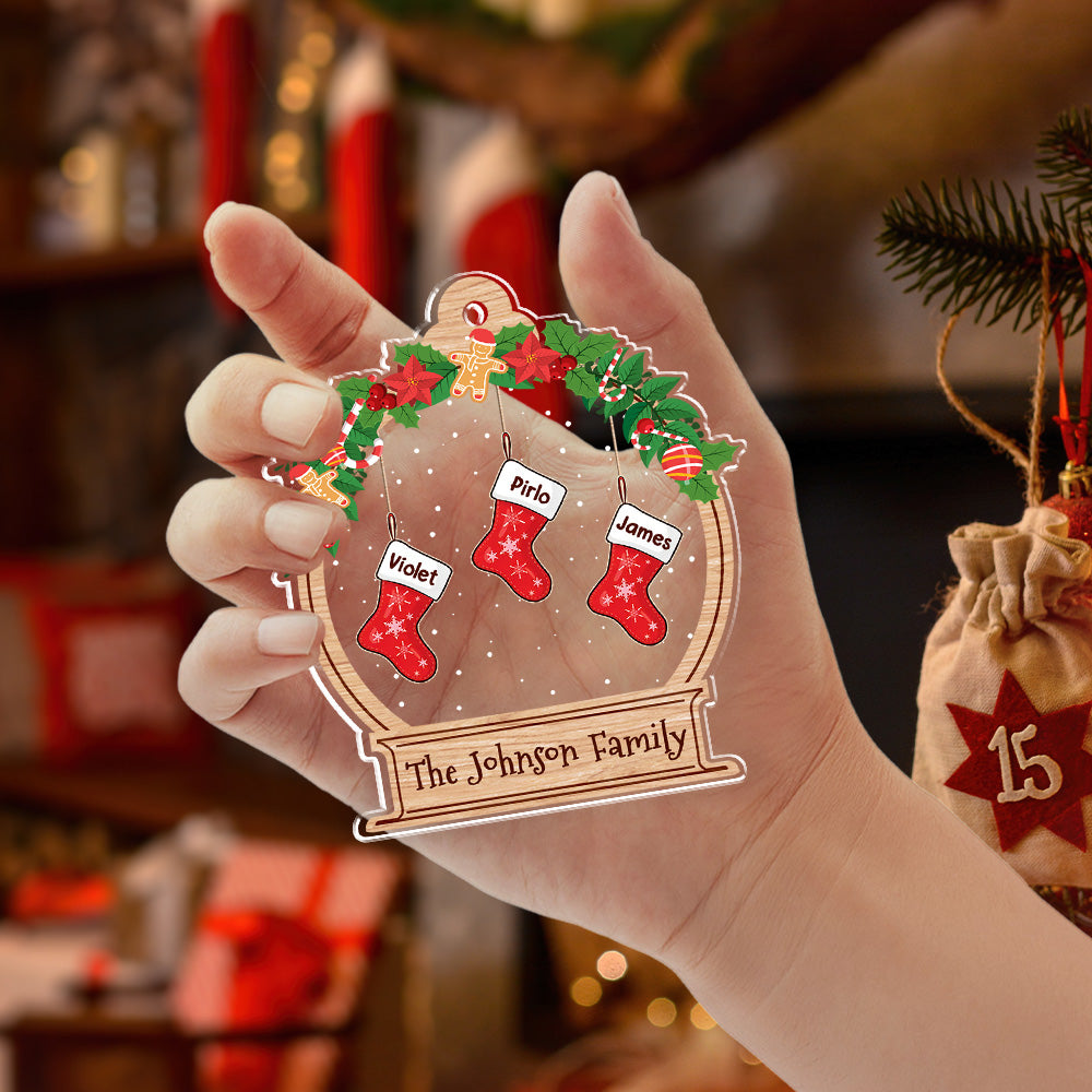 Funny Stockings - Personalized Custom Acrylic Ornament