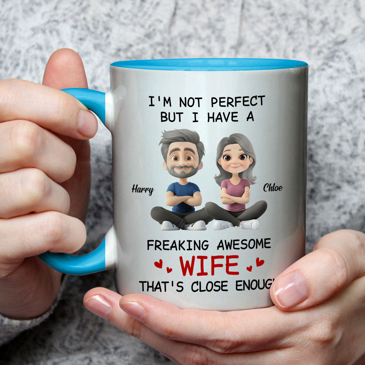 Endless Love - Personalized Custom Accent Mug