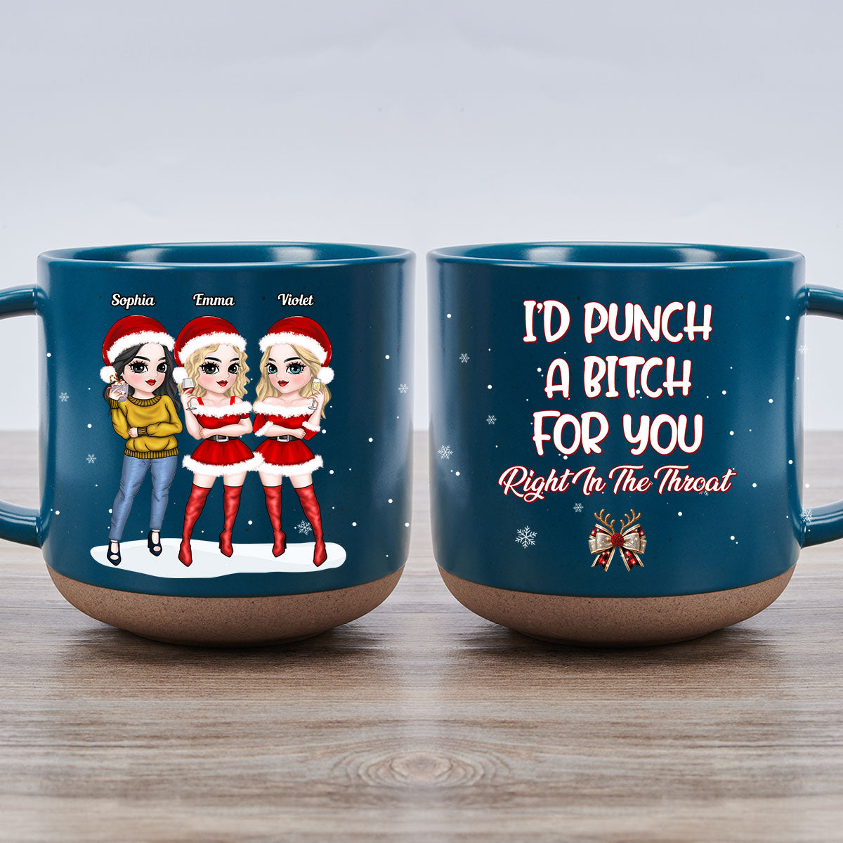 Punch Bitch - Personalized Custom Pottery Mug