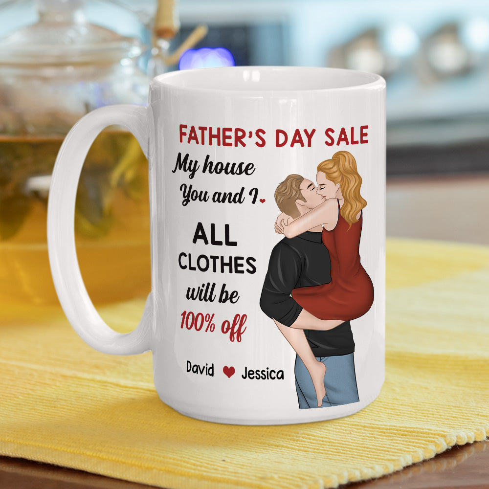 You Me No Clothes Deal - Personalized Custom Coffee Mug