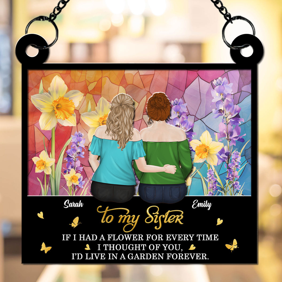 A Garden Of Love For You - Personalized Custom Suncatcher