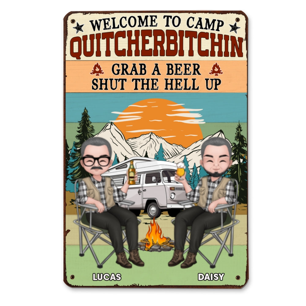 Grab A Beer - Personalized Custom Metal Sign