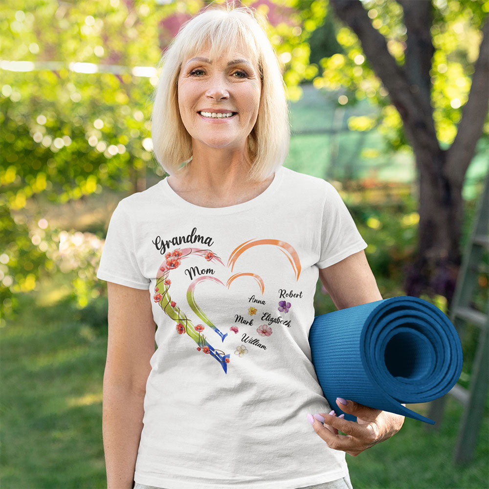 Mom And Grandma - Personalized Custom Shirt