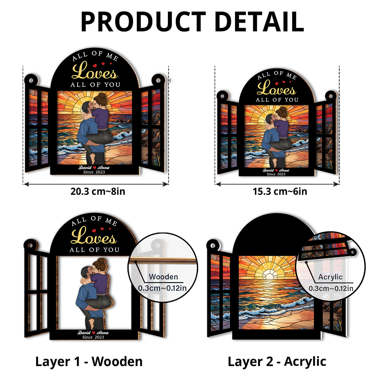 All Of Us - Personalized Custom Suncatcher