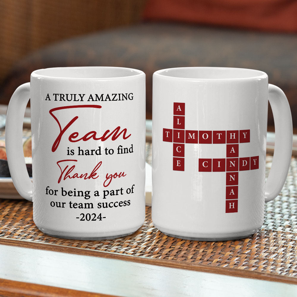 A Truly Amazing Team - Personalized Custom Coffee Mug