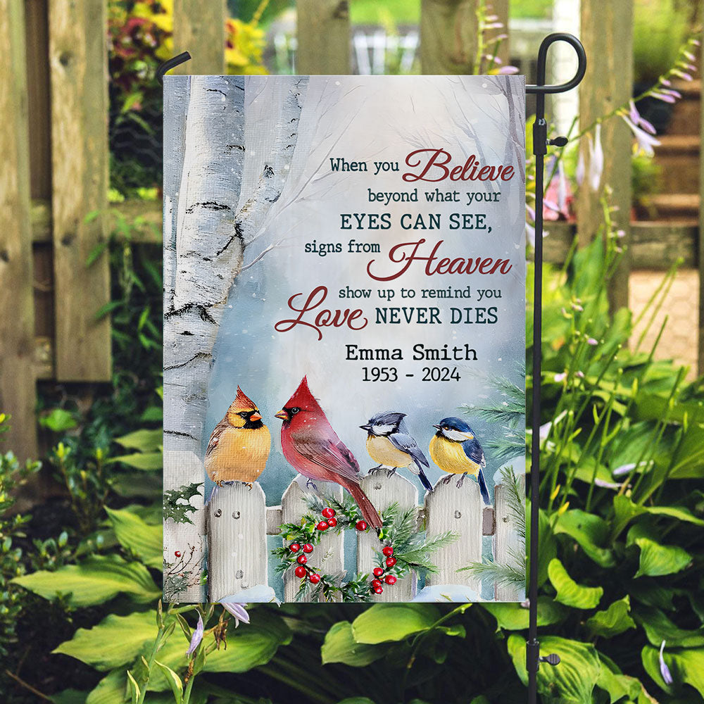 Forever Cherished, Never Forgotten - Personalized Custom Flag