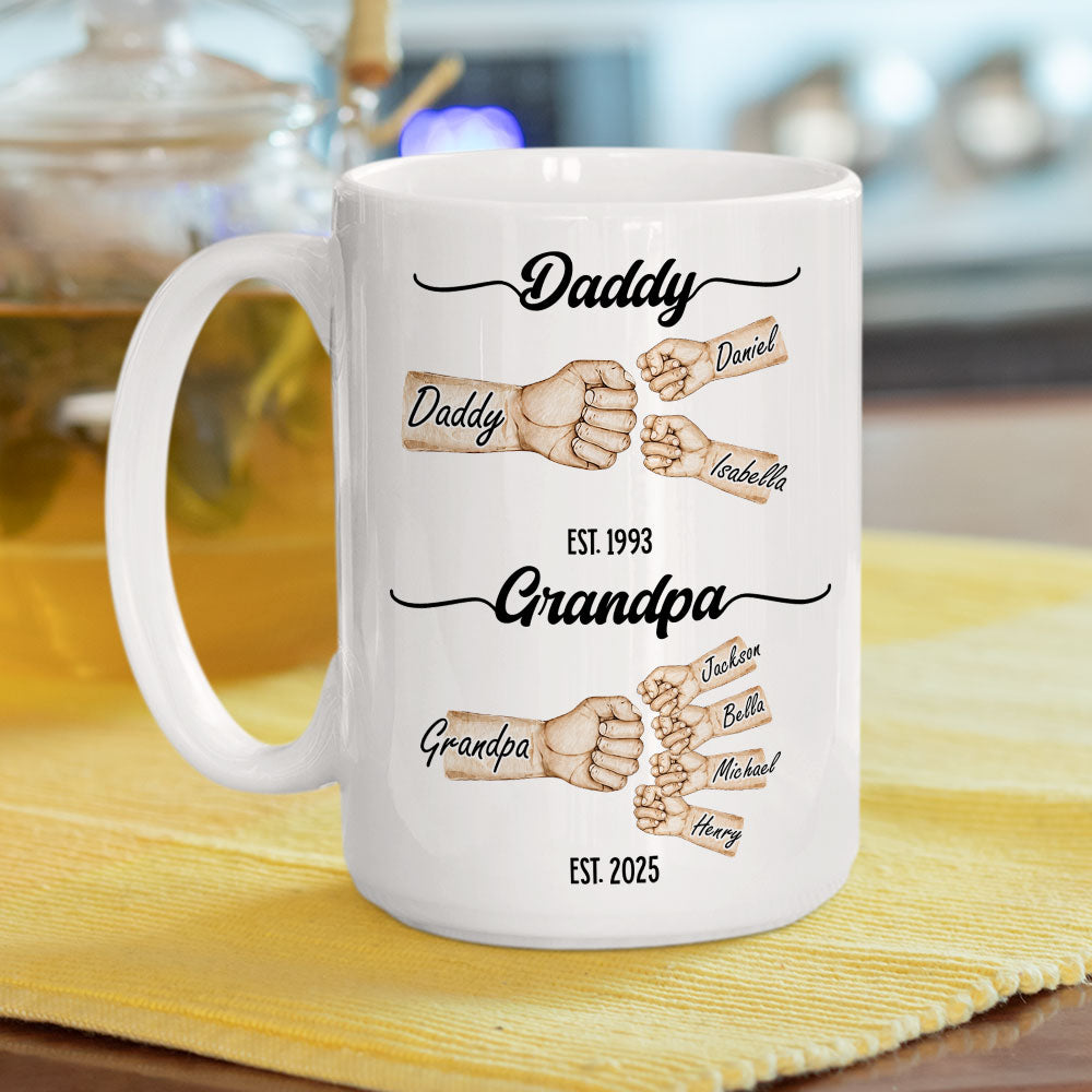 Love Grows With Every Year - Personalized Custom Coffee Mug