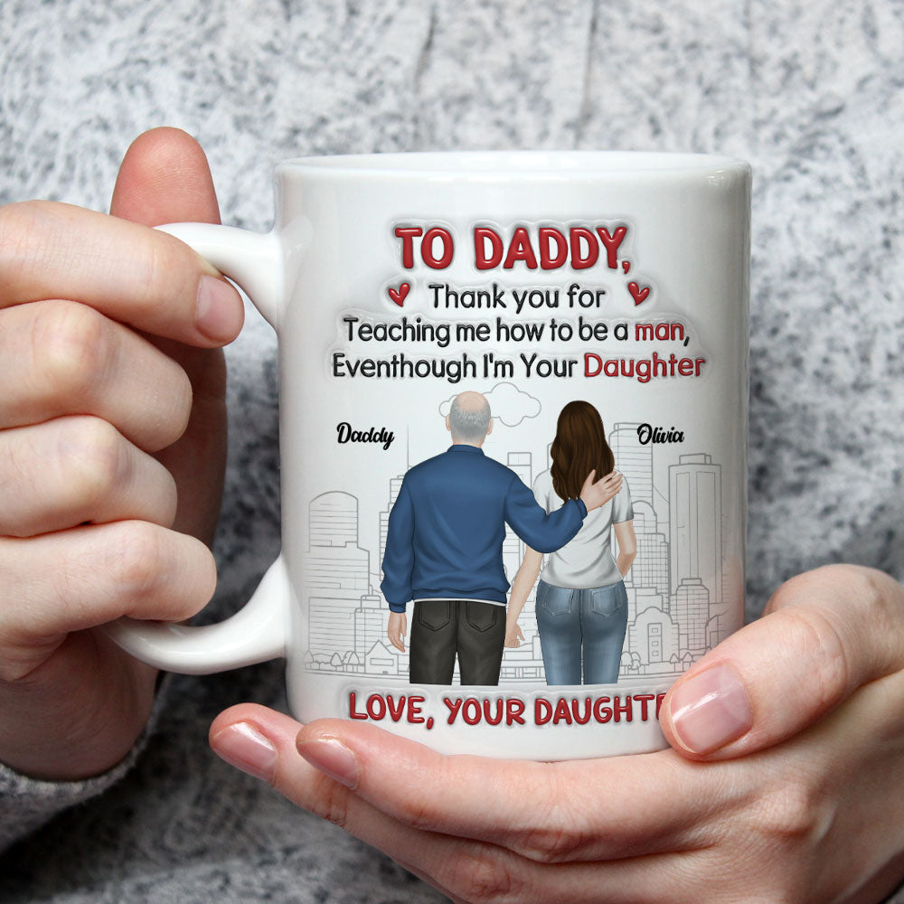 Thank You For Teaching Me - Personalized Custom 3D Inflated Effect Mug