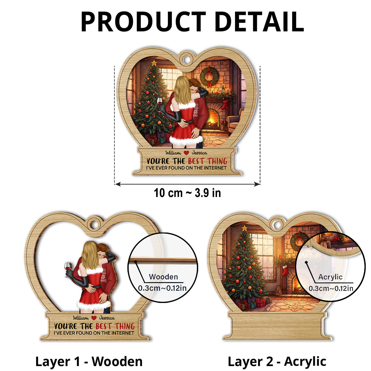 You're The Best Thing - Personalized Custom Suncatcher Ornament