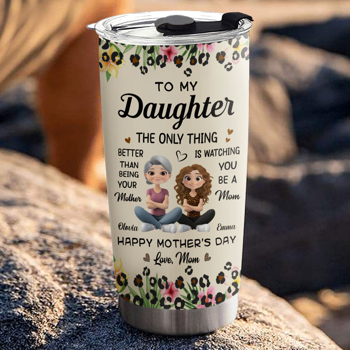 To My Daughter I Love You - Personalized Custom Tumbler