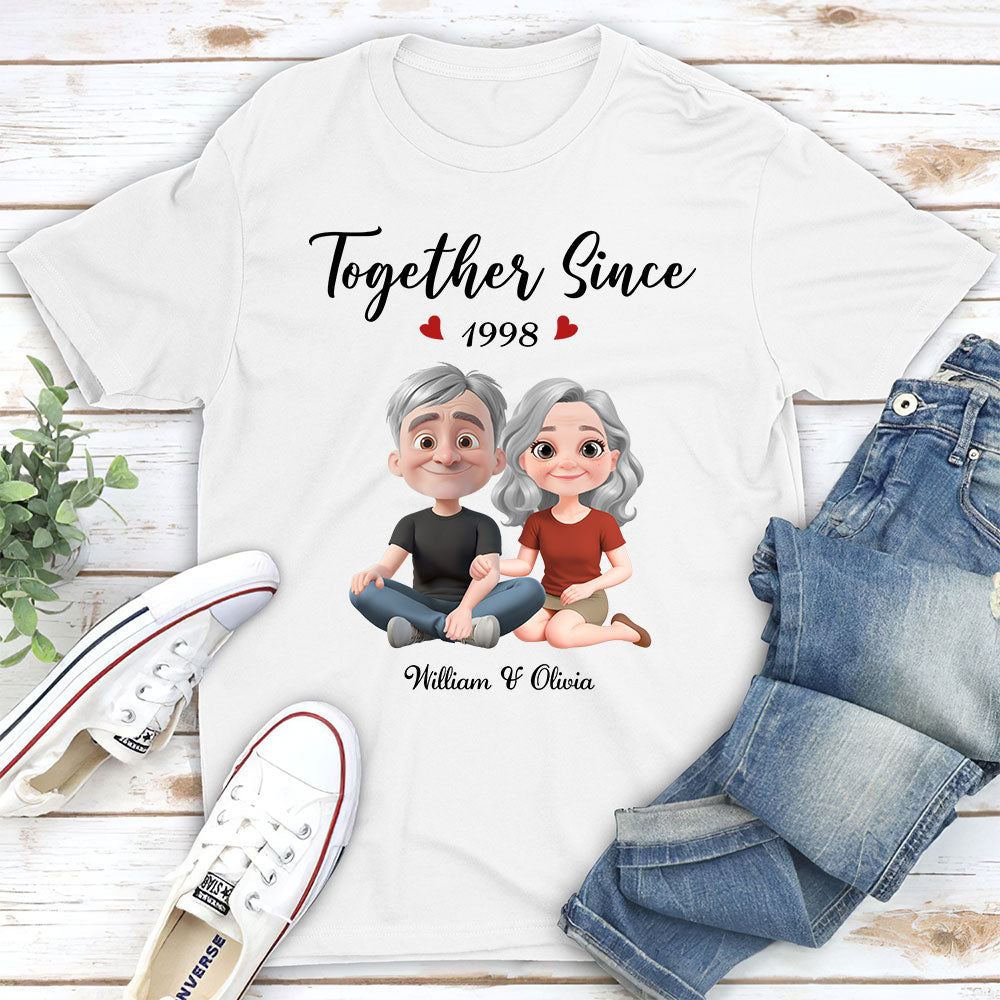 Together Since Husband Wife - Personalized Custom Shirt