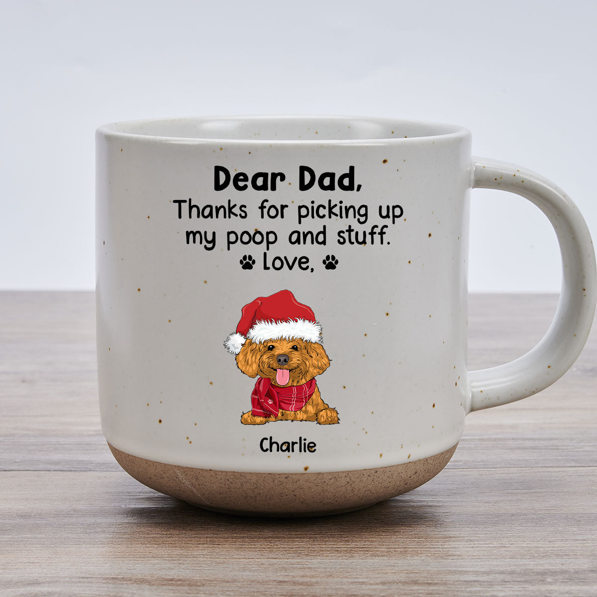 Picking Up My Poop - Personalized Custom Pottery Mug