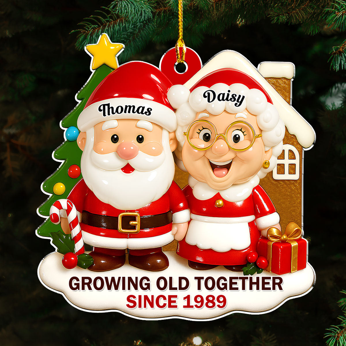 Together Under The Tree - Personalized Custom Acrylic Ornament