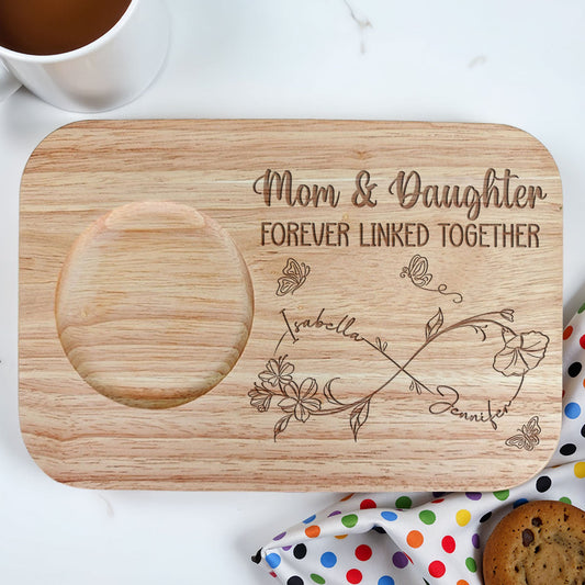 Forever Linked Together - Personalized Custom Wooden Treat Board