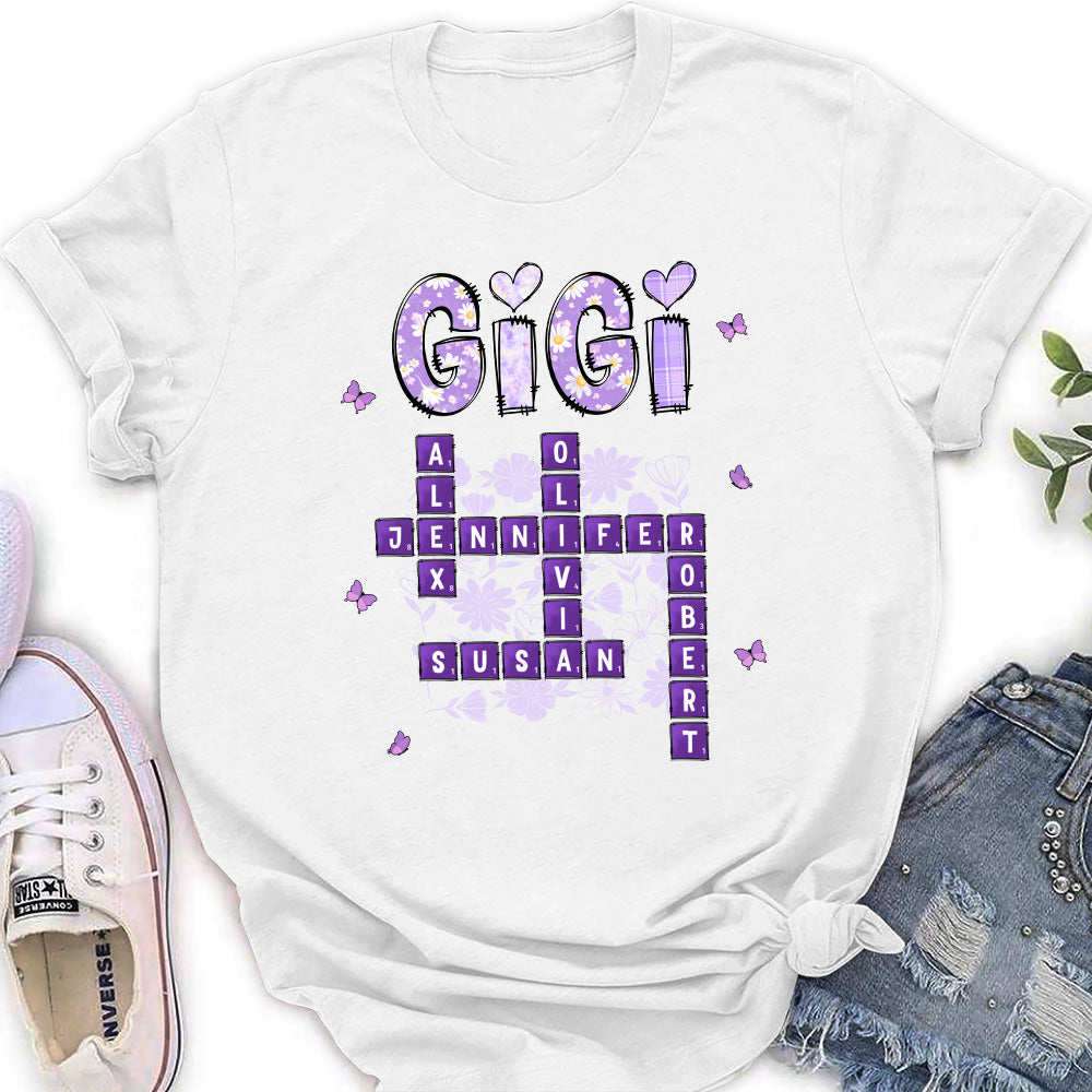 Love Being Gigi Crossword - Personalized Custom Shirt